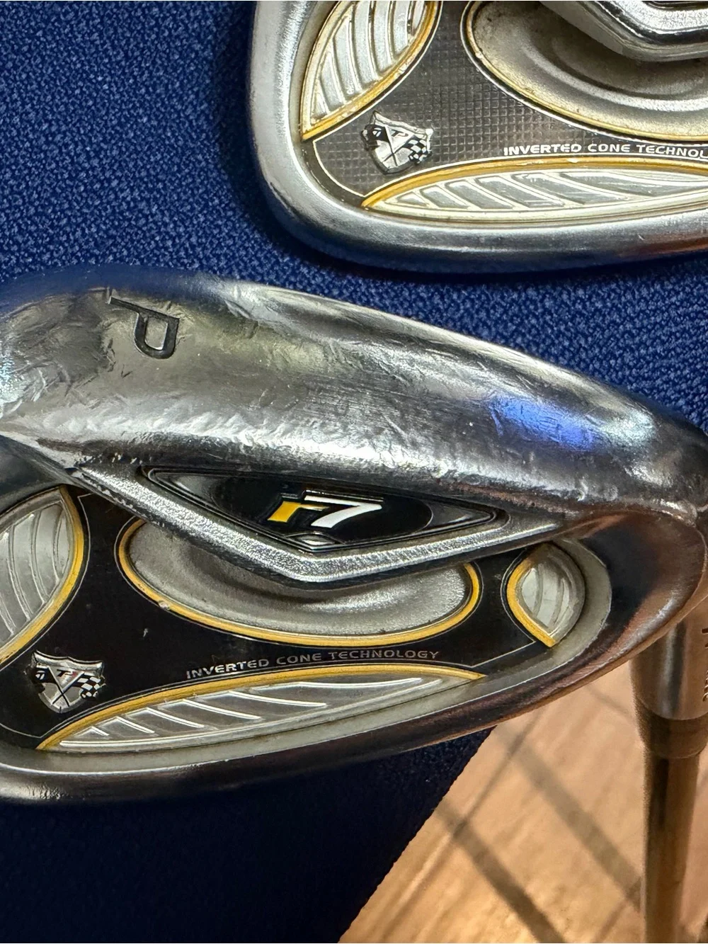 TaylorMade Golf Irons in Silver, Black & Gold Accent - Picture 2 of 11